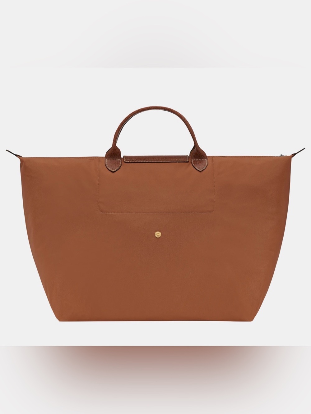 LONGCHAMP Le Pliage Original L Travel Bag Cognac O/S Like new - Picture 3 of 13